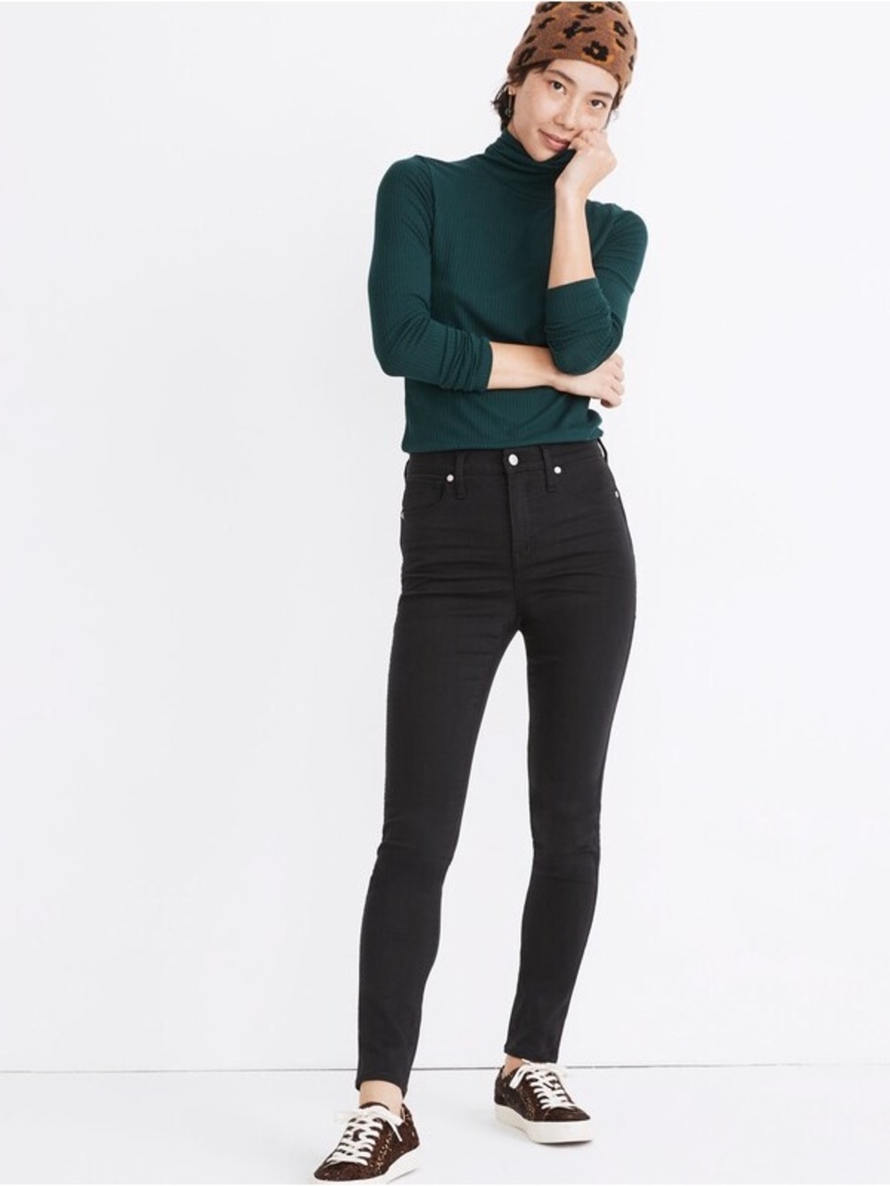 Madewell 10" High-Rise Skinny Jeans in Lunar Wash: TENCEL Denim Edition